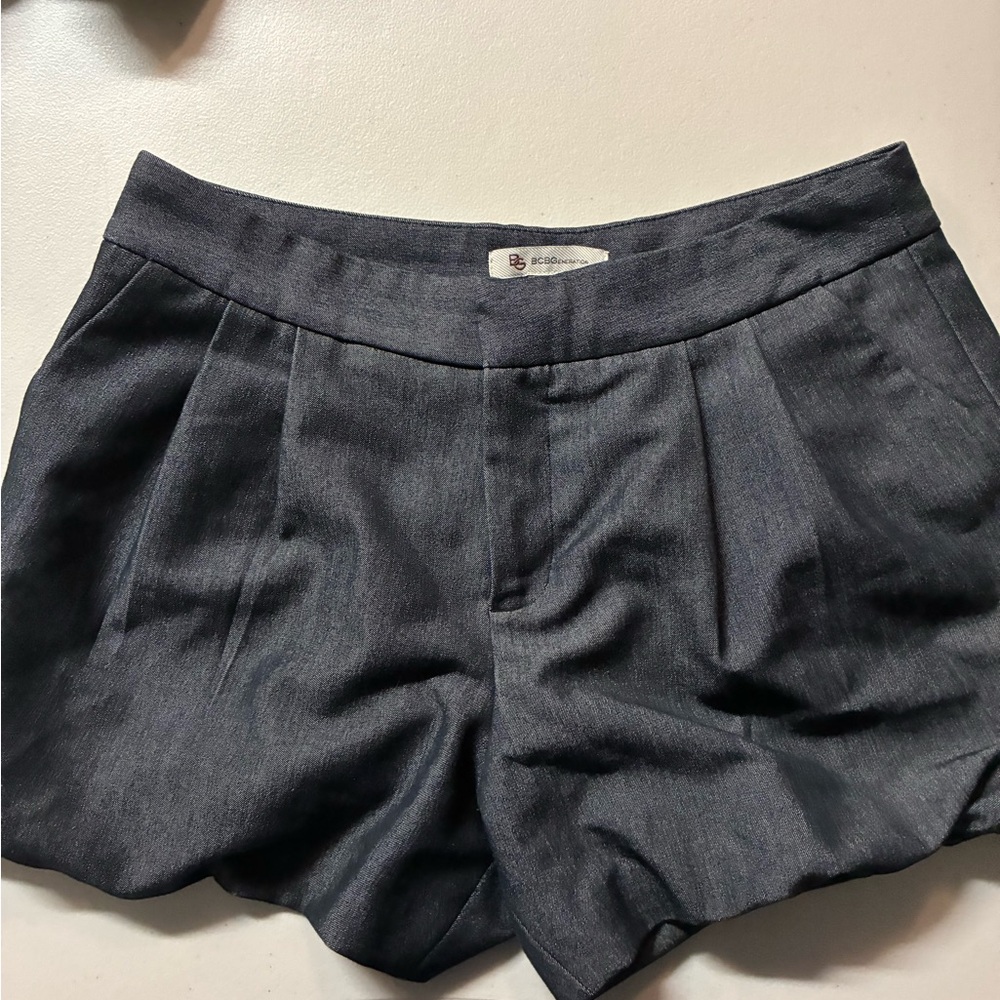 BCBGeneration Charcoal High Waist Shorts